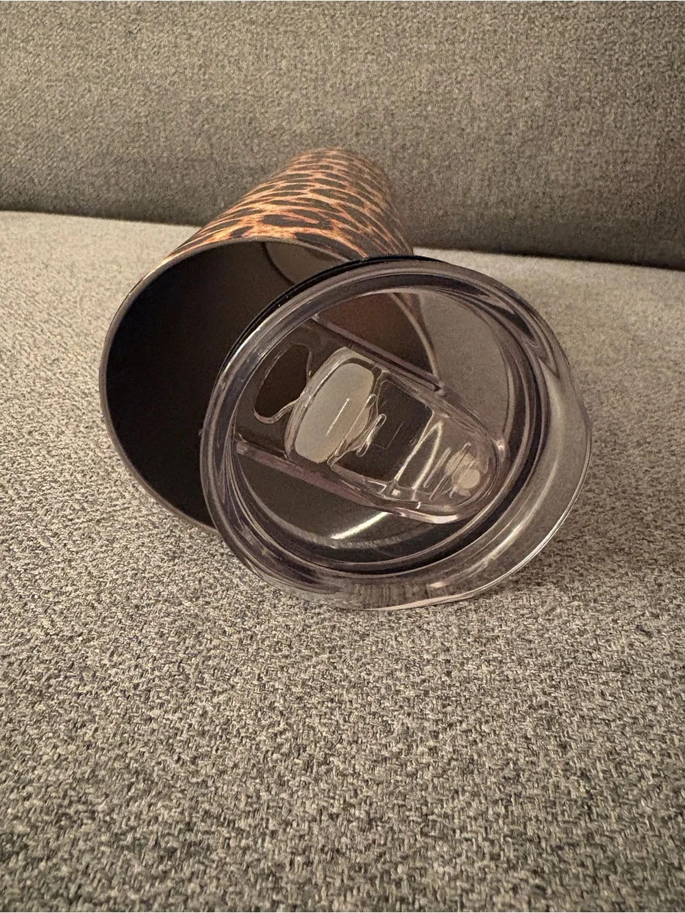 Leopard Print Decorative Tumbler - Brown